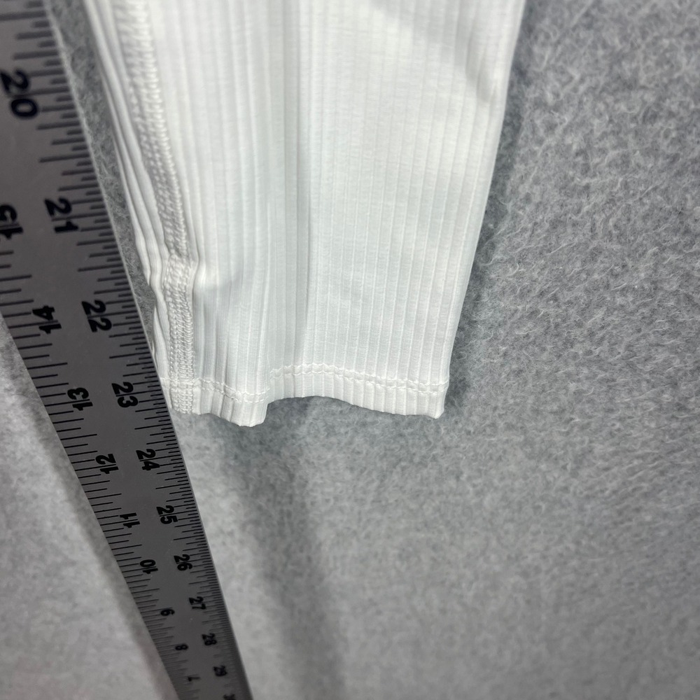 Carbon38 Leggings Women XS White Ribbed High Waisted NWT - Picture 7 of 8